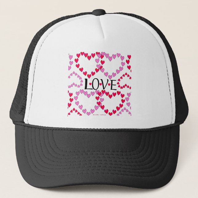 Casquette LOVE ROUGE ROSE DE Tiny Hearts (Devant)