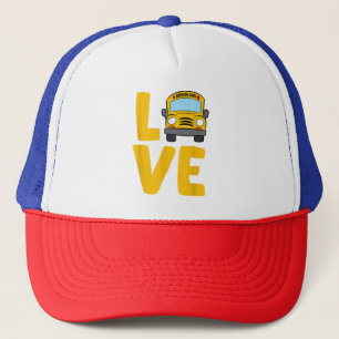Casquette Love School Bus Driver Schoolbus Busdriver
