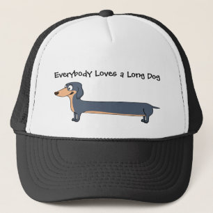 Casquette Love the Long Dog - Dachshund Trucker Hat
