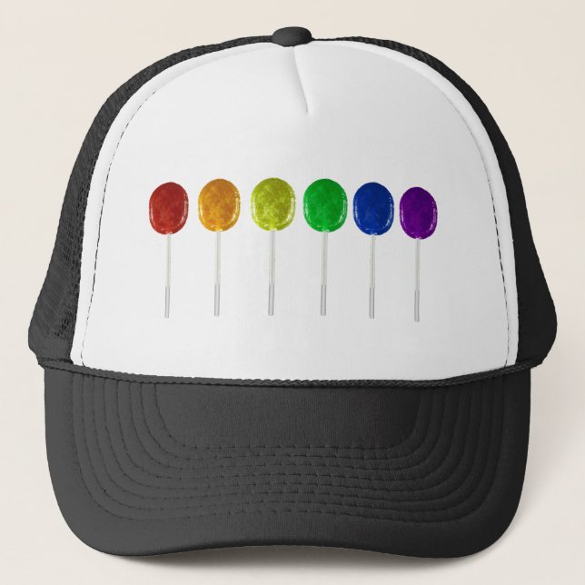 Casquette Lucettes d'arc-en-ciel (Devant)