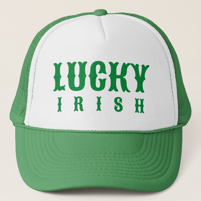 Casquette Lucky Irish St. Patric's Day Design (Devant)