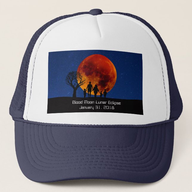 Casquette Lune de sang Éclipse lunaire 2018 (Devant)