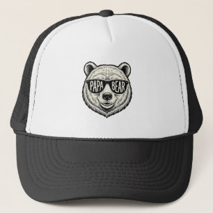 Casquette Lunettes de soleil Papa Ours Tête d'ours Conceptio