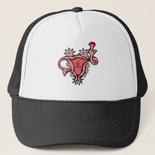 Casquette l'utérus central protège roe v. wade (Devant)