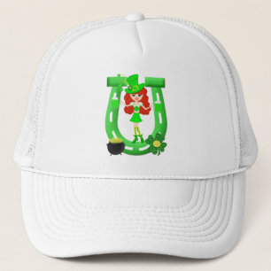 Casquette Lutin roux de fille de jour de St Pat