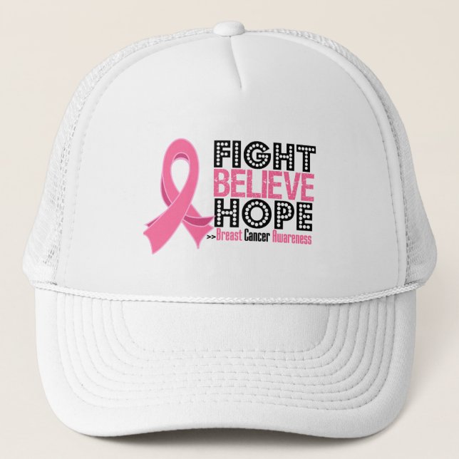Casquette Lutter contre l'espoir - Cancer du sein (Devant)