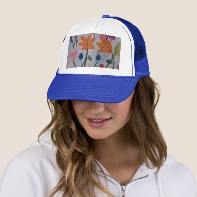 Casquette Lys orange (En situation)