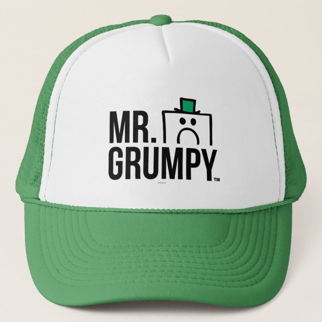Casquette M. Grumpy | Tête de regard sur le nom (Devant)