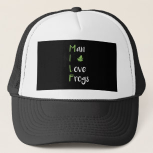 Casquette M.I.L.F. - Homme, I Love Frogs Vintage Funny Unise