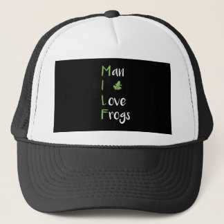 Casquette M.I.L.F. - Homme, I Love Frogs Vintage Funny Unise