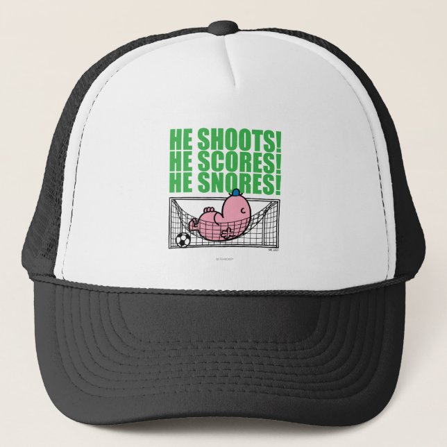 Casquette M. Lazy Napping Dans Un But De Football (Devant)