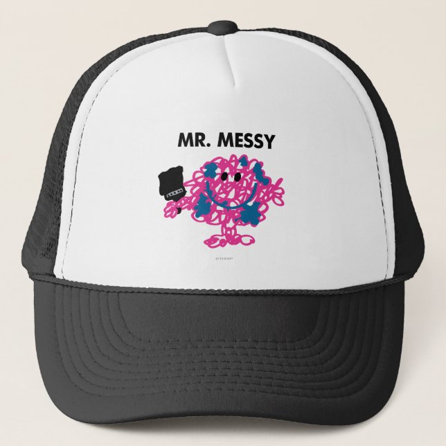 Casquette M. Messy Tenant Un Pinceau (Devant)