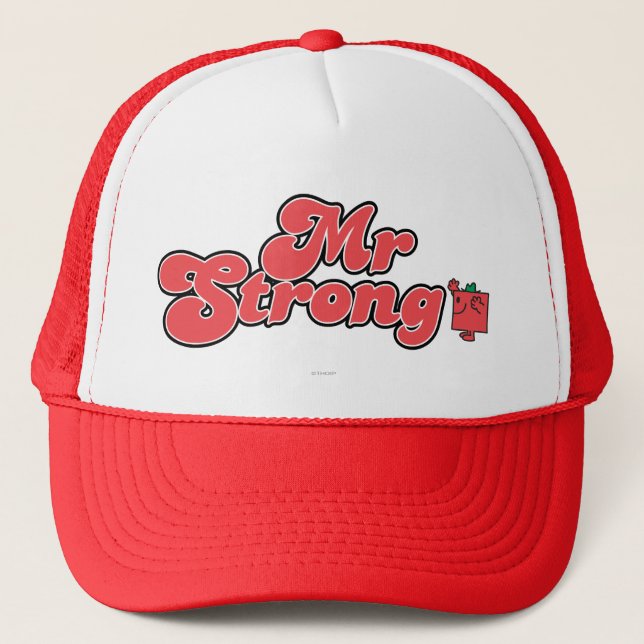Casquette M. Strong | Lettres rouges (Devant)