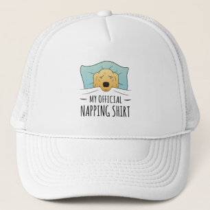 Casquette Ma chemise de sieste officielle avec chien couchan