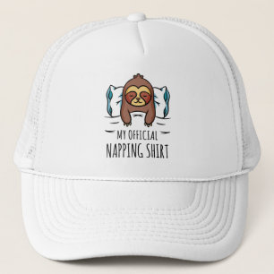 Casquette Ma chemise de sieste officielle avec Sloth couché