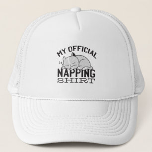 Casquette Ma chemise de sieste officielle - Chat en sommeil
