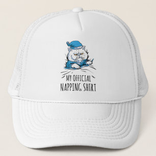 Casquette Ma chemise officielle de sieste avec chien endormi