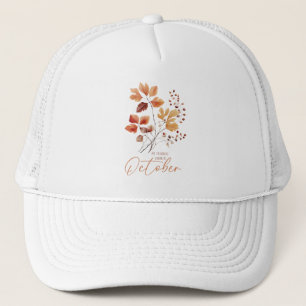 Casquette Ma Couleur Préférée Est Octobre - Feuilles D'Autom