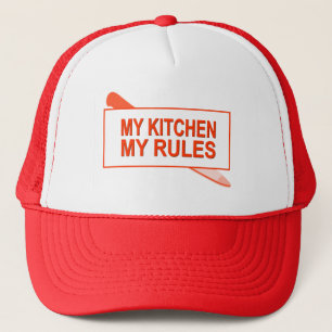 Casquette Ma cuisine. Mes règles. Conception d'amusement