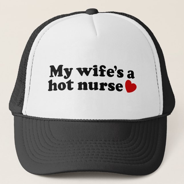 Casquette Ma femme est une infirmière (Devant)