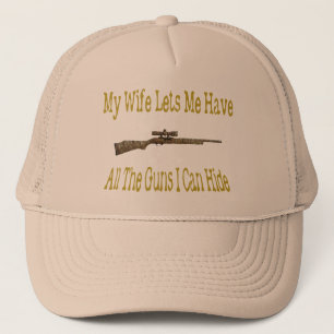 Casquette Ma femme me laisse avoir des armes à feu