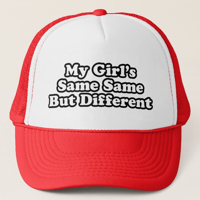 Casquette Ma fille est la même mais différente (Devant)