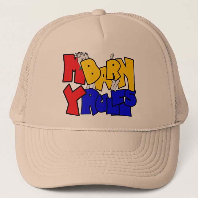 Casquette Ma grange Mes règles Chèvre timide (Devant)