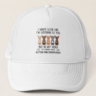 Casquette Ma tête je pense à obtenir plus de Chihuahuas