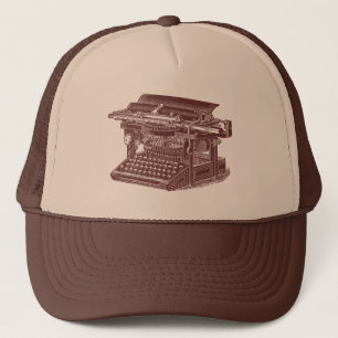 Casquette Machine à écrire vintage