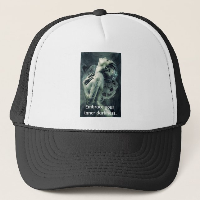 Casquette machine femme 2 embrasser votre obscurité intérieu (Devant)