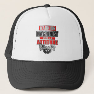 Casquette Machiniste Avec Une Attitude Ingénieur Mécanique