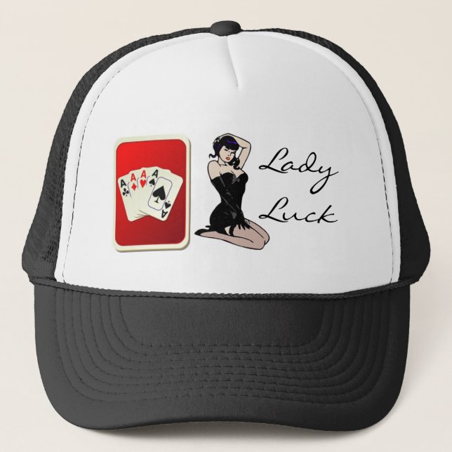 Casquette Madame Luck Poker Hat (Devant)