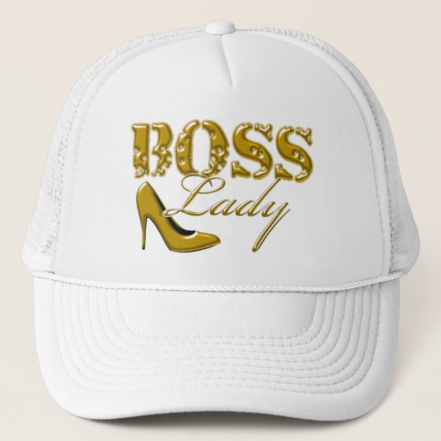 Casquette Madame mignonne Gold Design de patron (Devant)