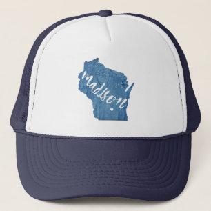 Casquette Madison, Wisconsin Wood Grain