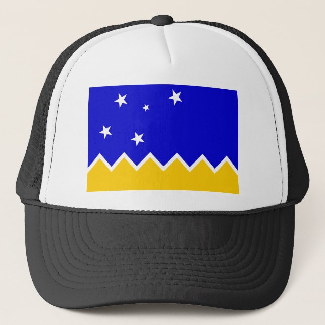 Casquette Magallanes, drapeau du Chili, Antarctique (Devant)