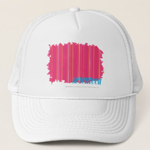 Casquette Magenta mince 2 de rayures