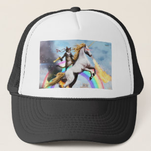Casquette magique de camionneur de chat et de
