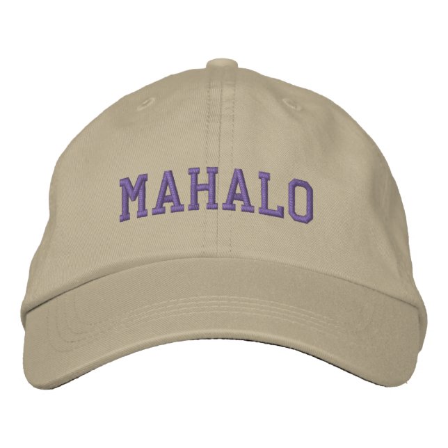 CASQUETTE MAHALO (kaki avec Turquoise foncé) (Devant)