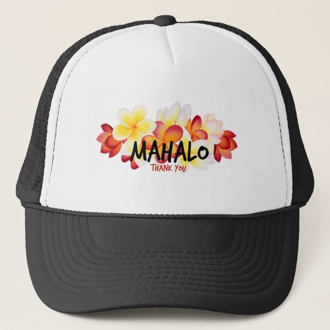 Casquette Mahalo Plumeria (Devant)