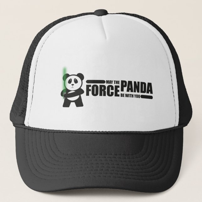 Casquette Mai la force de panda soit avec vous (Devant)