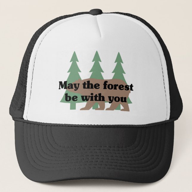 Casquette Mai la forêt soit avec vous (Devant)