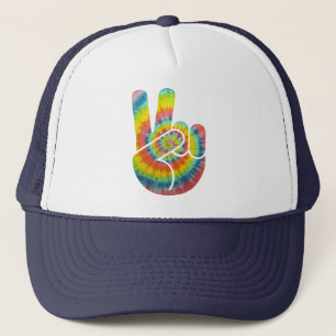 Casquette Main de paix de colorant de cravate