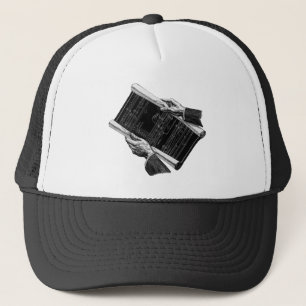 Casquette Mains avec plans architecturaux bleus, entreprise 