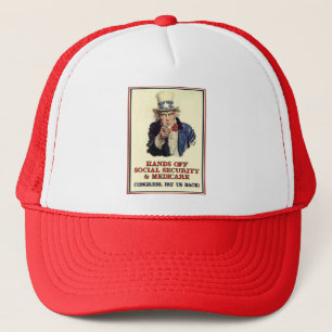 Casquette Mains outre de la sécurité sociale
