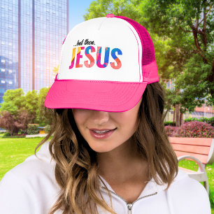 Casquette Mais Jésus Peint Des Lettres Chapeau Trucker