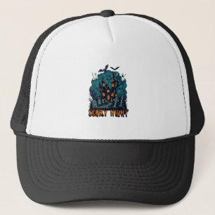 Casquette Maison Hantée Fantômes Cimetière Nuit Effrayante