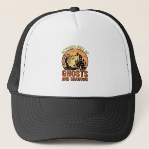 Casquette Maison Hantée Fantômes Ombres Pleine Lune d'Octobr
