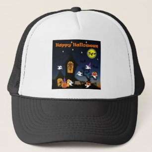 Casquette Maison hantée joyeuse Halloween