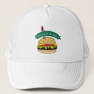 Casquette Maître d'hamburger de BBQ du gril
