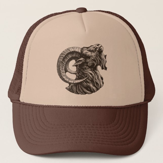 Casquette Majestic Ram - Fierce et Noble (Devant)